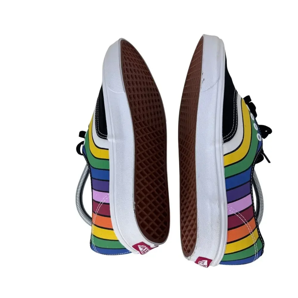 Vans Old Skool Rainbow Refract Skateboard Shoes Size 11.5 Mens 13 Womens Pride